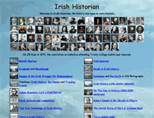 Tablet Screenshot of irishhistorian.com